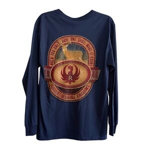 Men’s Rugar Navy Blue Deer Graphic T-Shirt